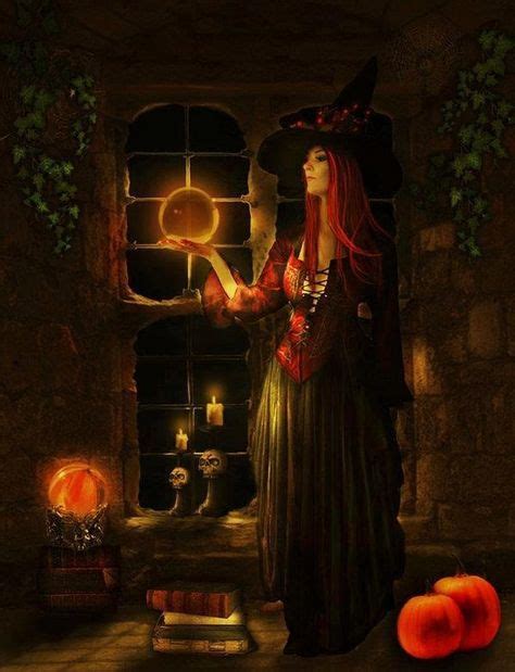 Pagan sorceress enchantment for Halloween